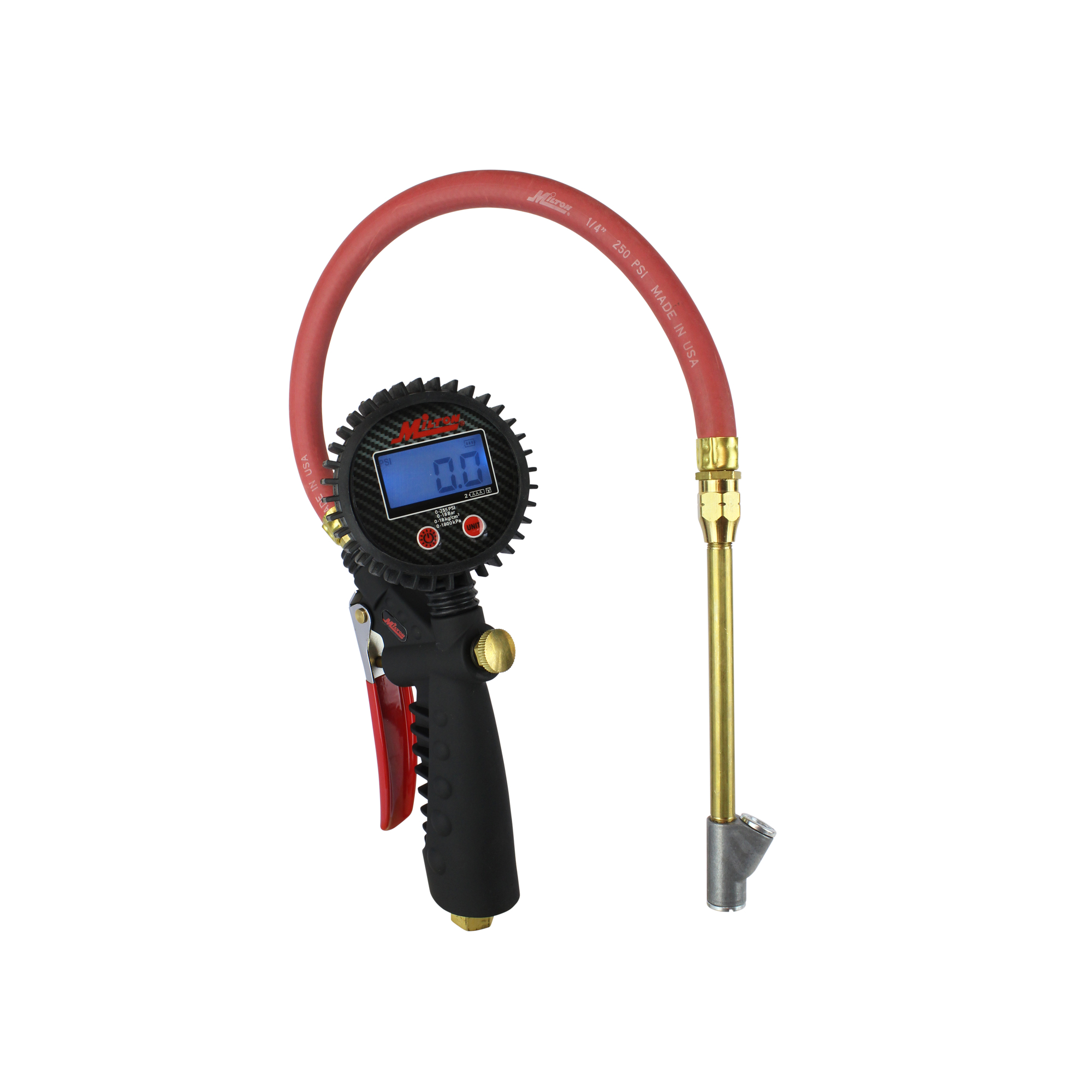 Milton, Digital Inflator Gauge with Straight Foot Hd Chuck, Model# S-577D